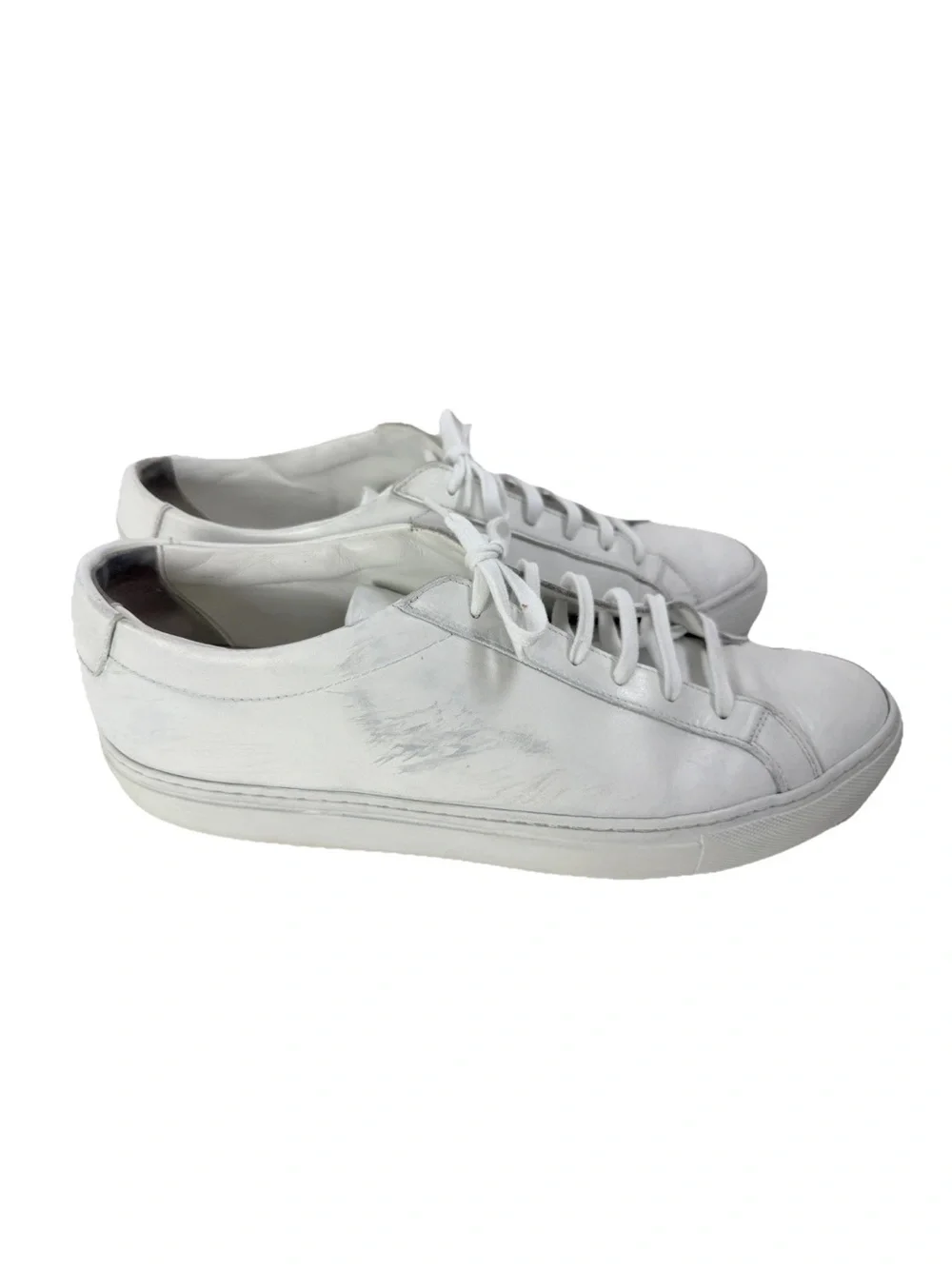 Common Projects White Leather Low-Top Sneakers